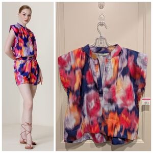 NWOT HT 360 Collective Deep Purple Colorful Women's Top